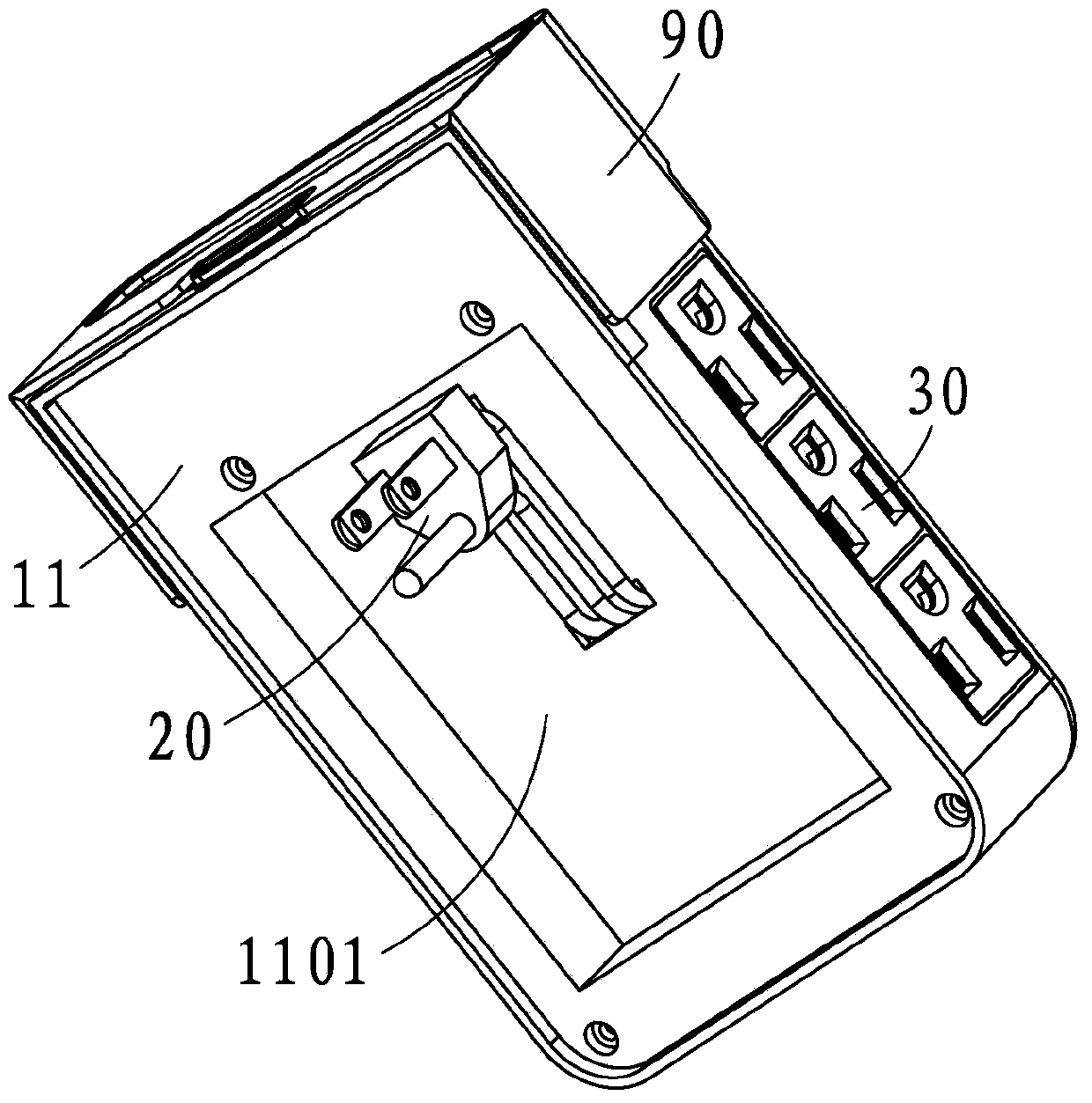 Universal international multi-functional environment-friendly extension power supply connecting device