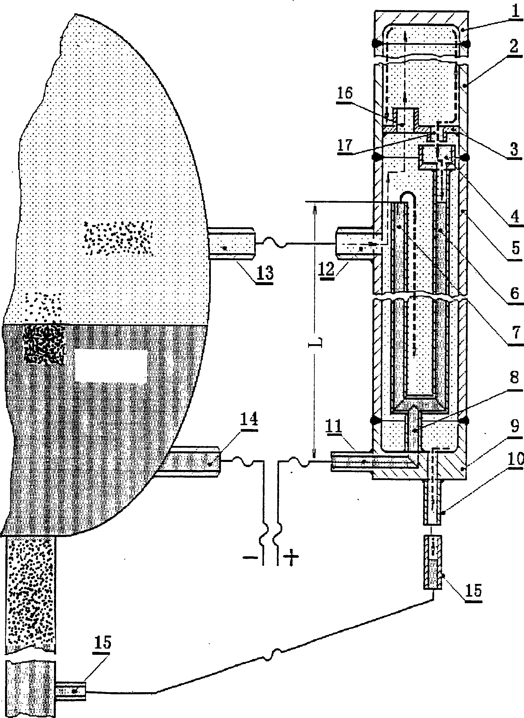 Two constant singlechambered balanced container