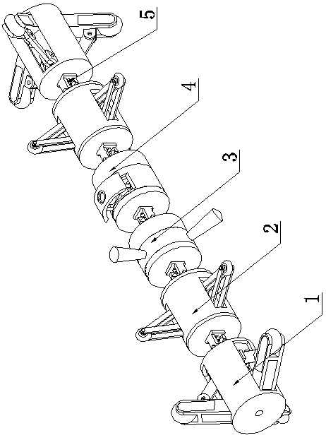 Circular pipeline inner wall detecting device