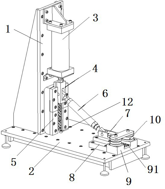 Workpiece bending device