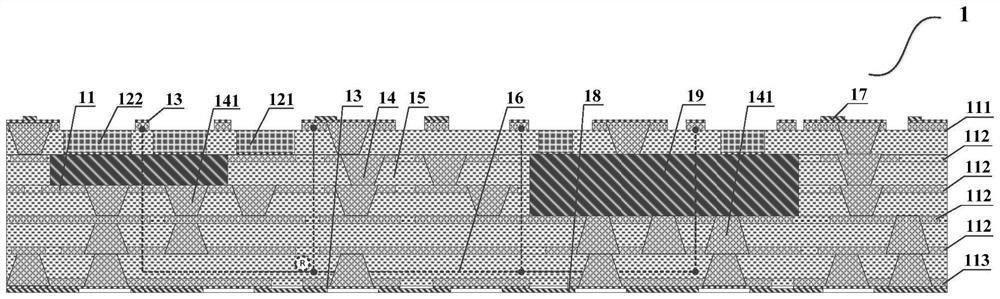 Airtight high-thermal-conductivity LCP packaging substrate and multi-chip system-in-package structure