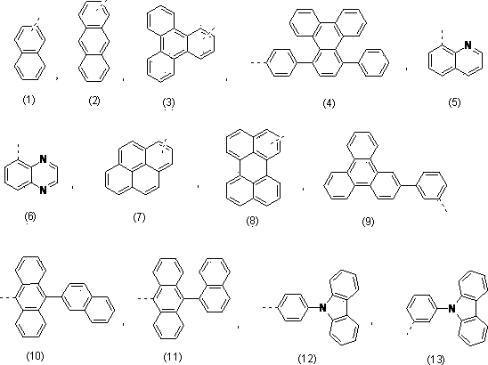 Blue organic light emitting diode material