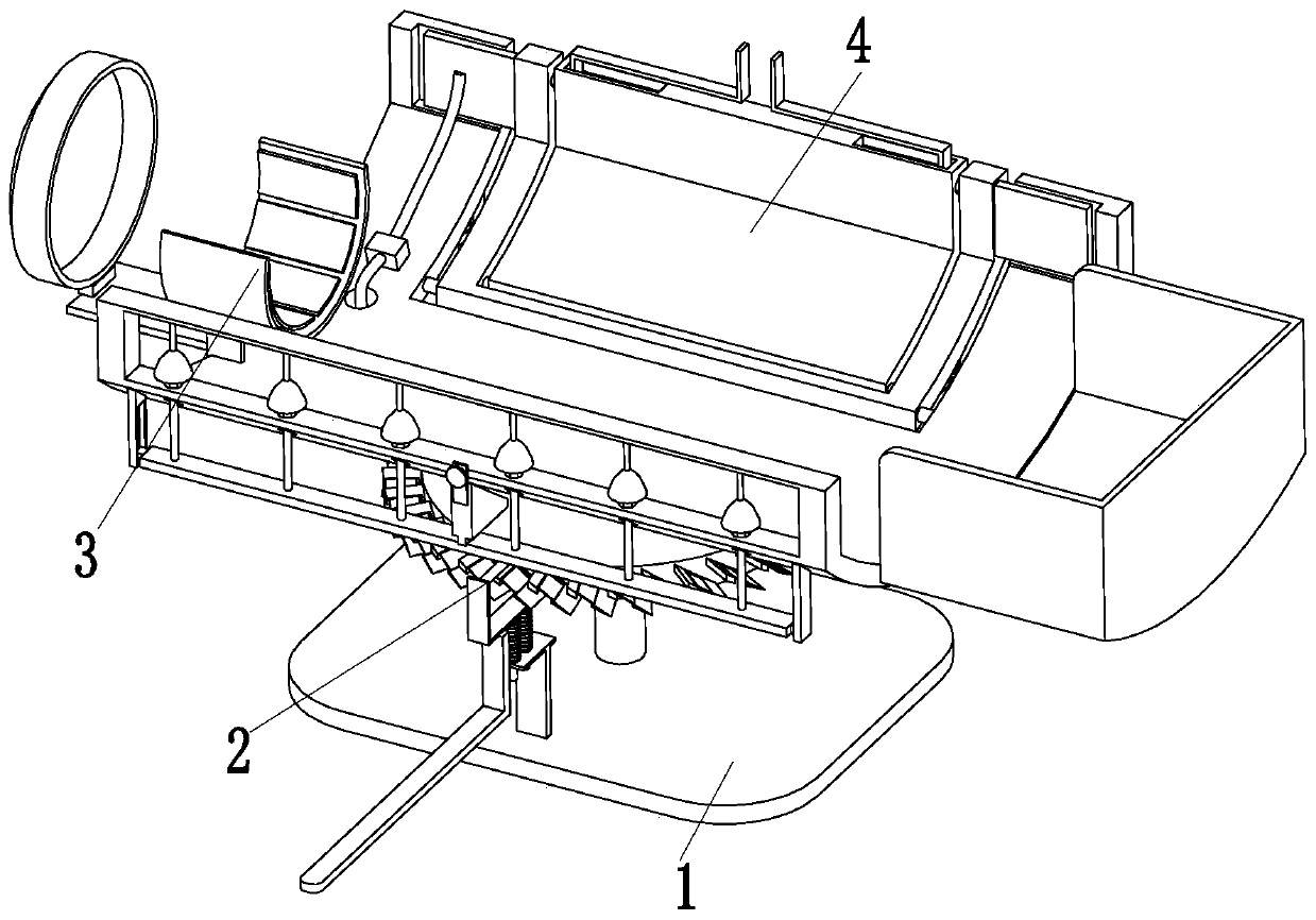 Special bed for infant physical examination