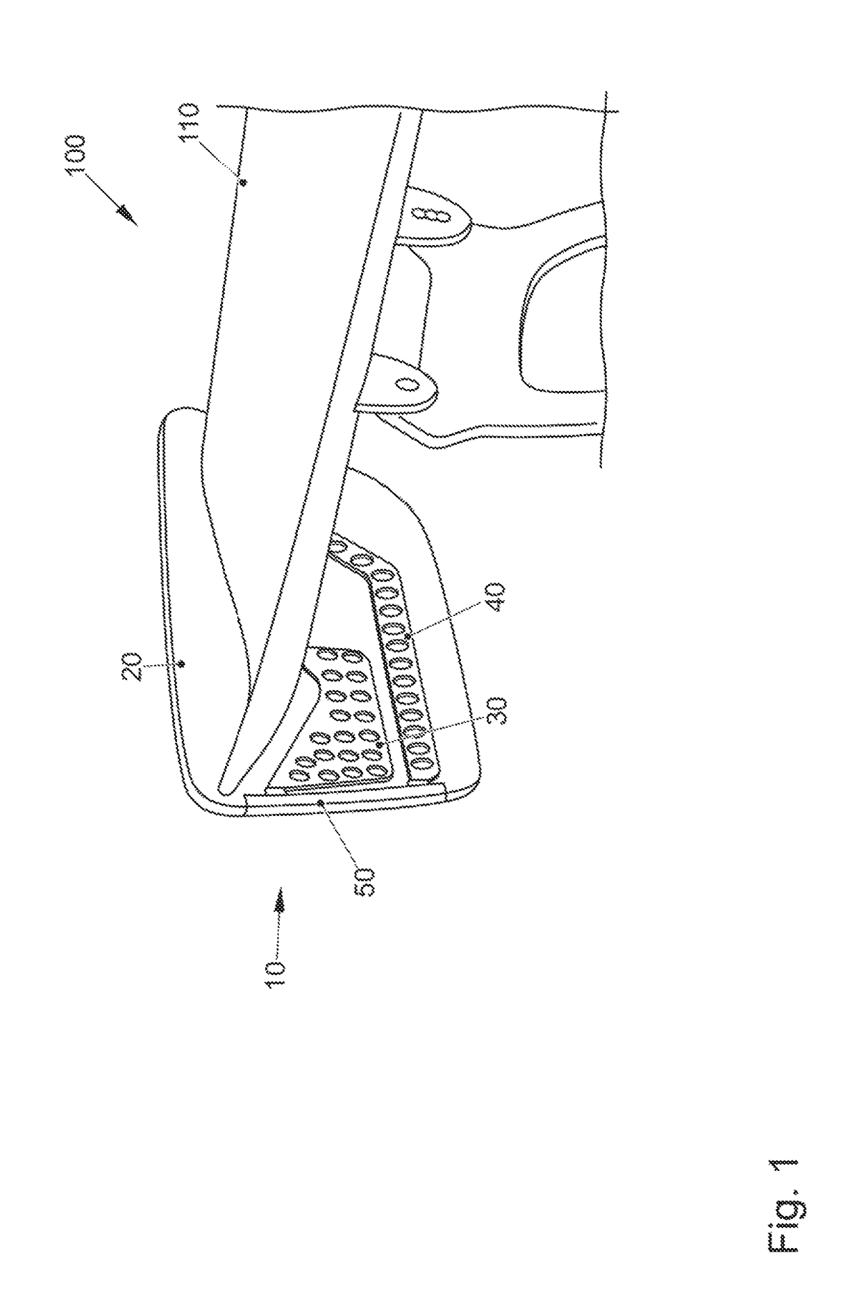 End plate for a rear spoiler of a vehicle