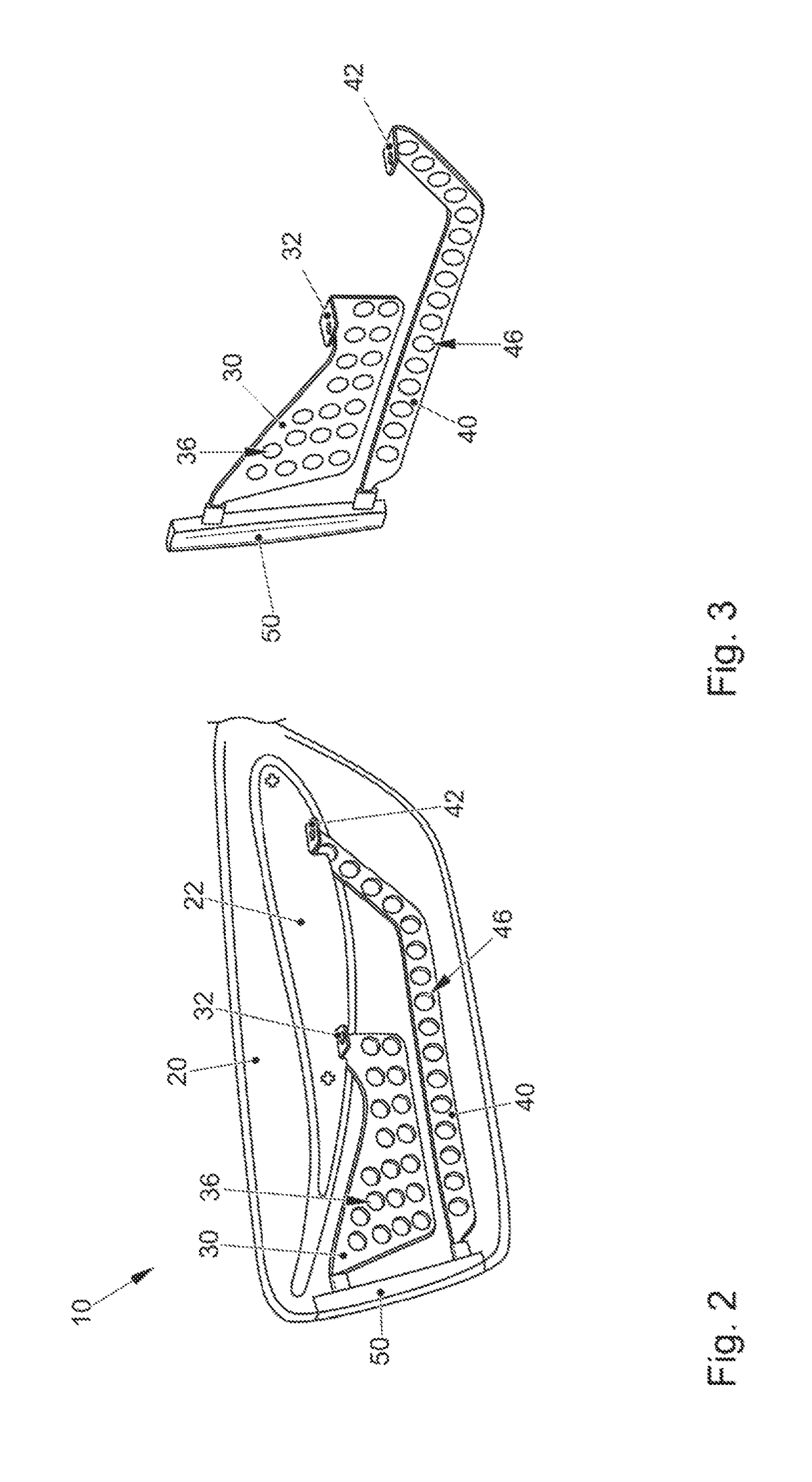 End plate for a rear spoiler of a vehicle