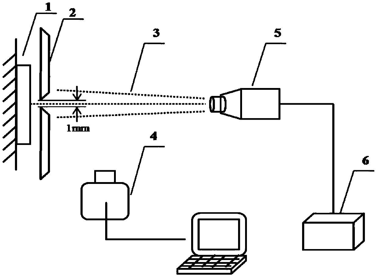 Quantitative detection method for microcosmic combination of single ceramic spread sheet and matrix