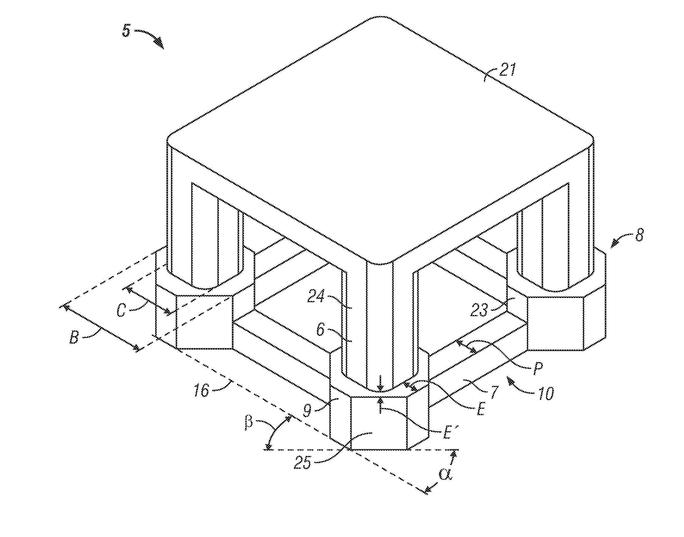 Semi-submersible floating structure for vortex-induced motion performance