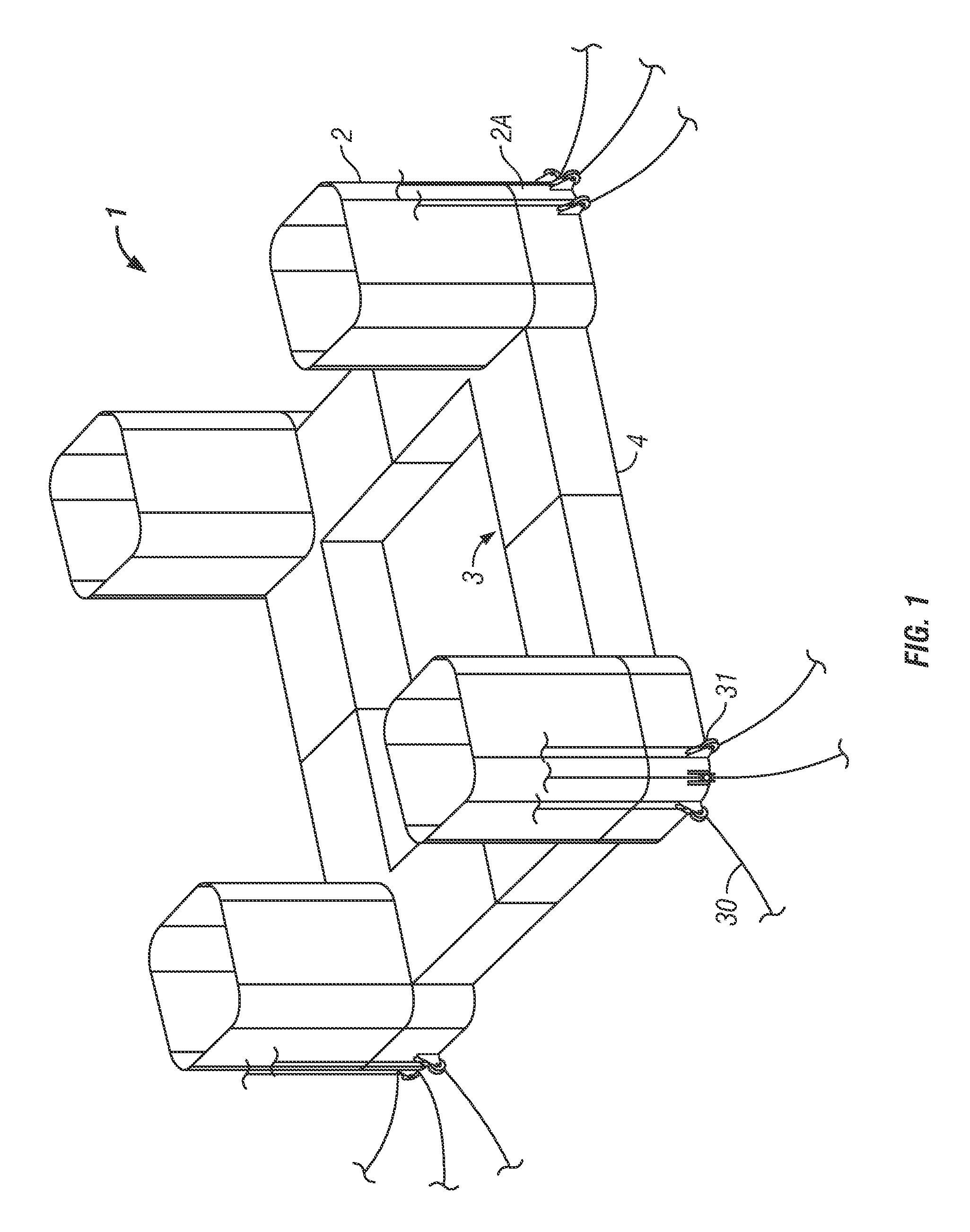 Semi-submersible floating structure for vortex-induced motion performance