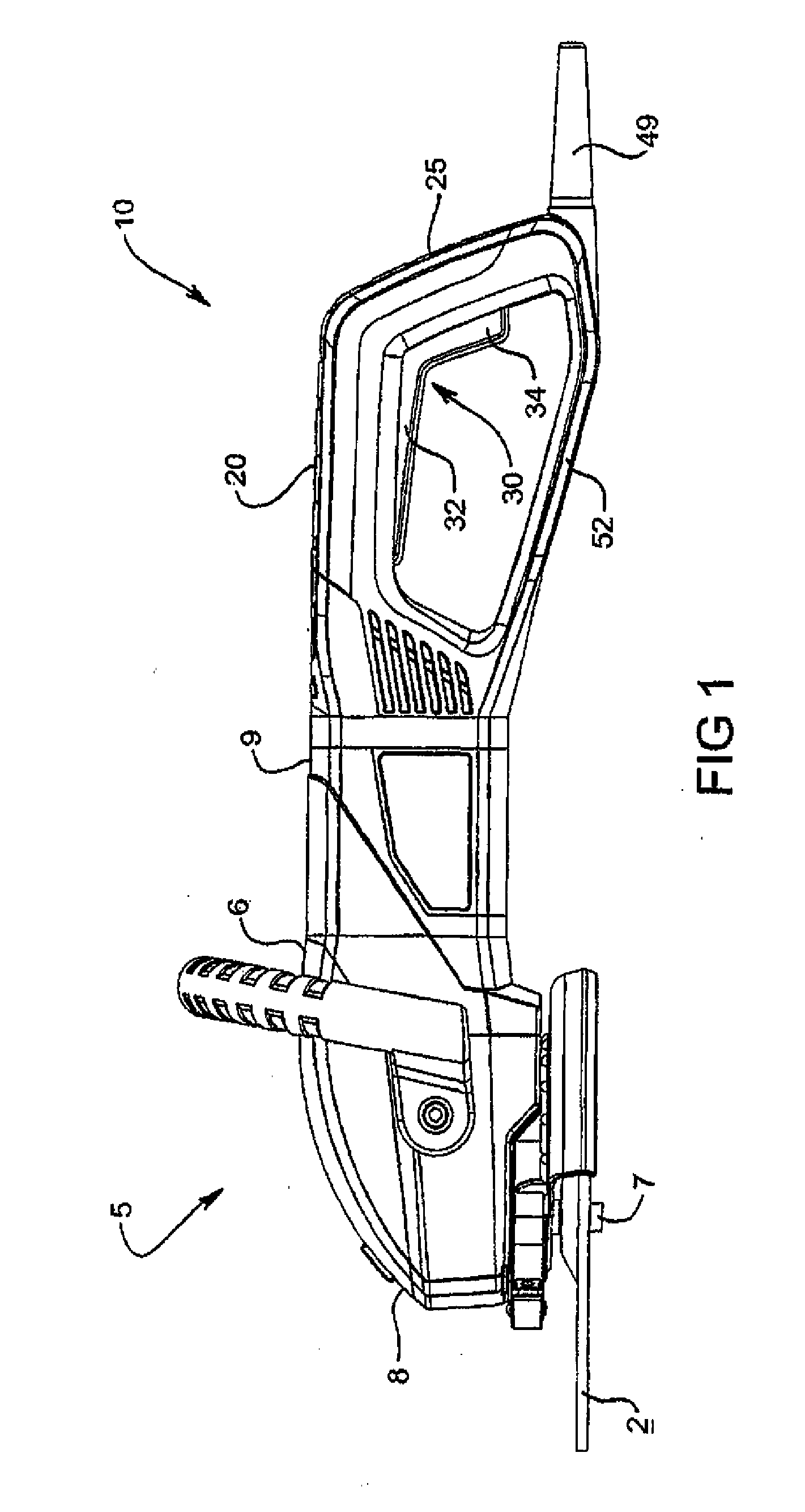 Handle assembly for a power tool