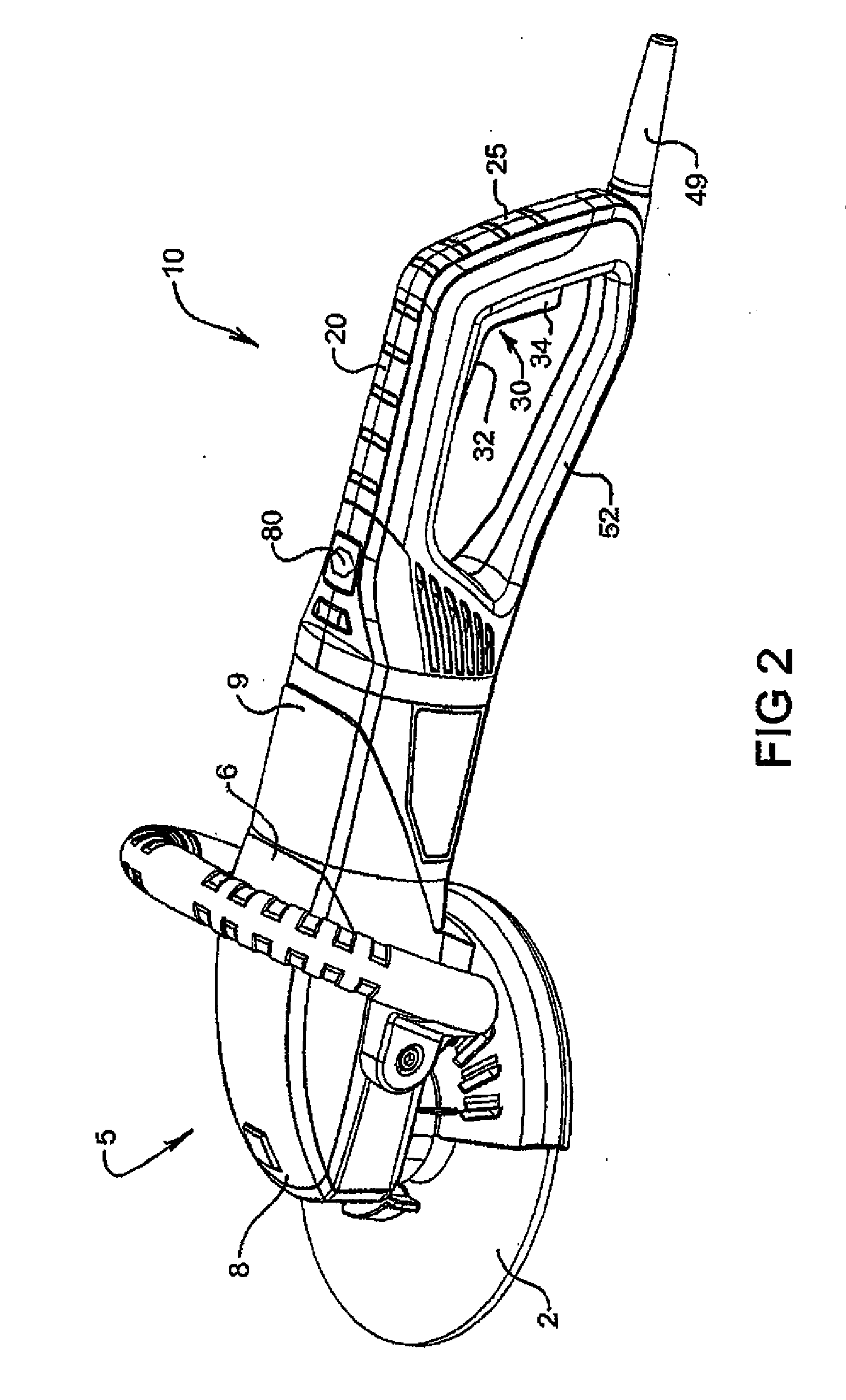 Handle assembly for a power tool