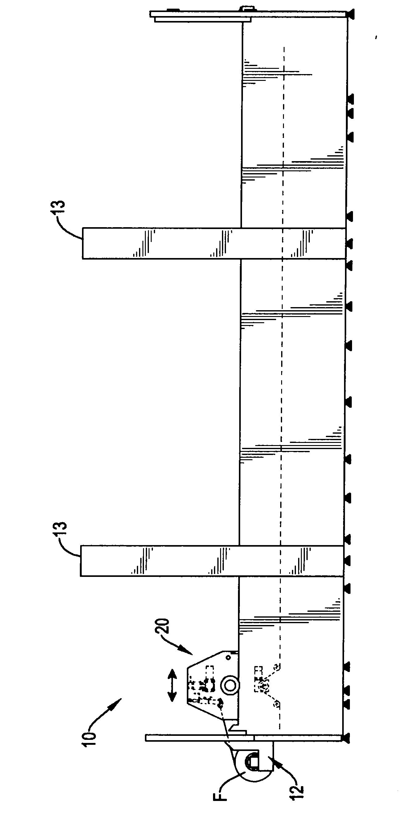 Spraying component of large-scale three-dimensional transfer printing machine