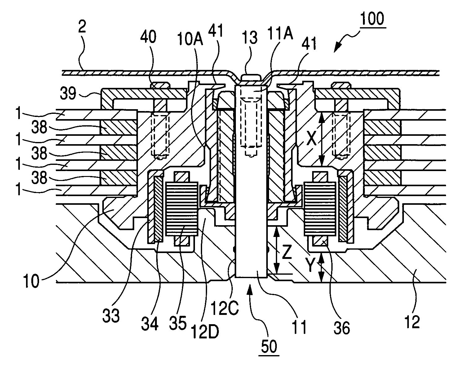 Fluid dynamic bearing unit and disk drive device including the same