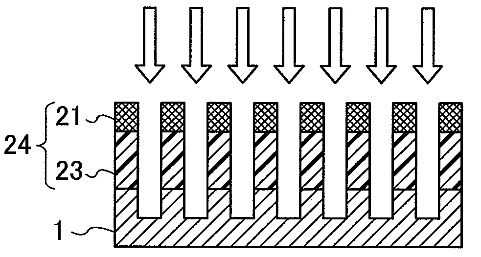 Method of forming resist pattern by nanoimprint lithography