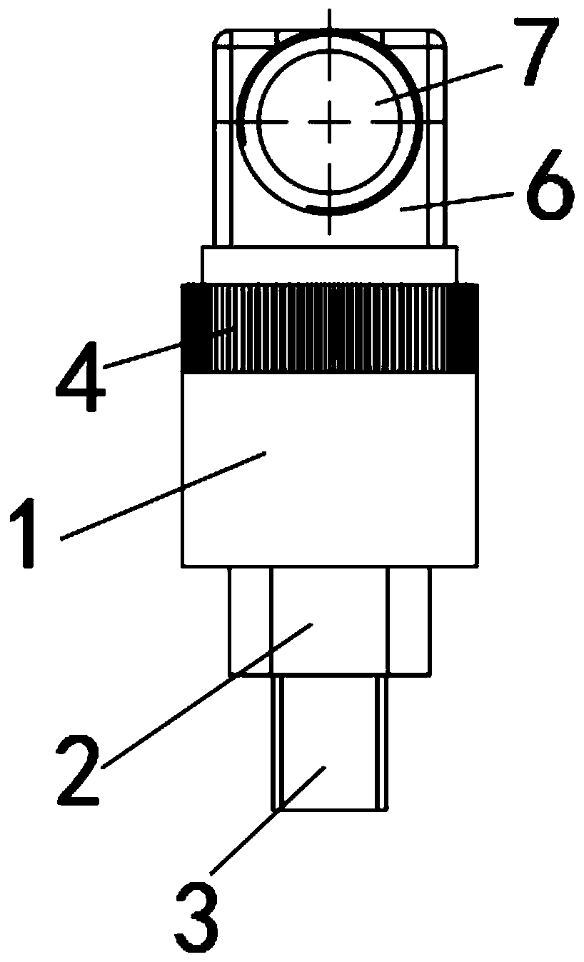 Probe structure of an elastic pressure sensor