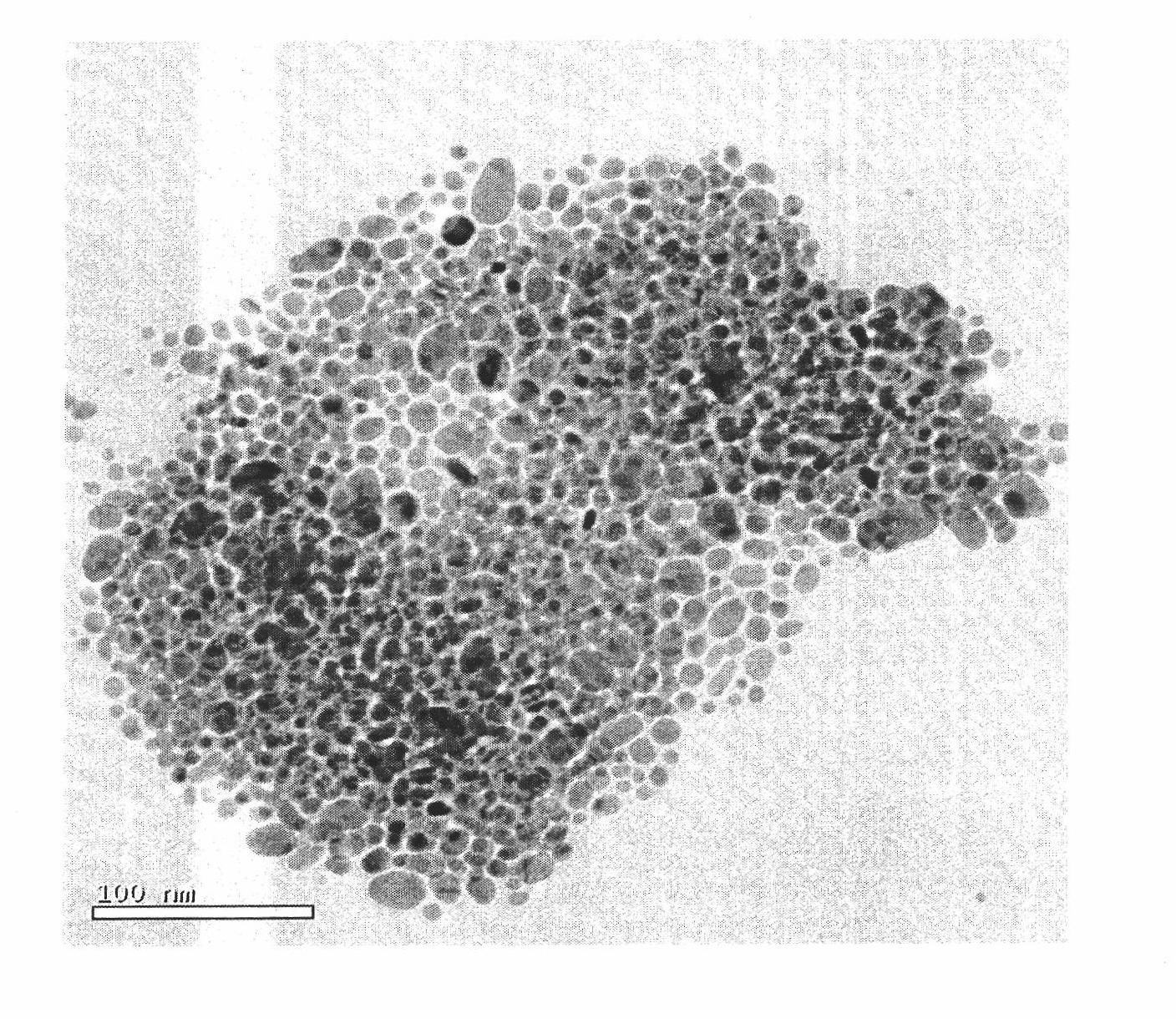 Method for preparing nano silver particles