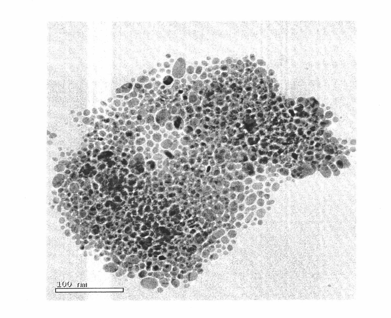 Method for preparing nano silver particles