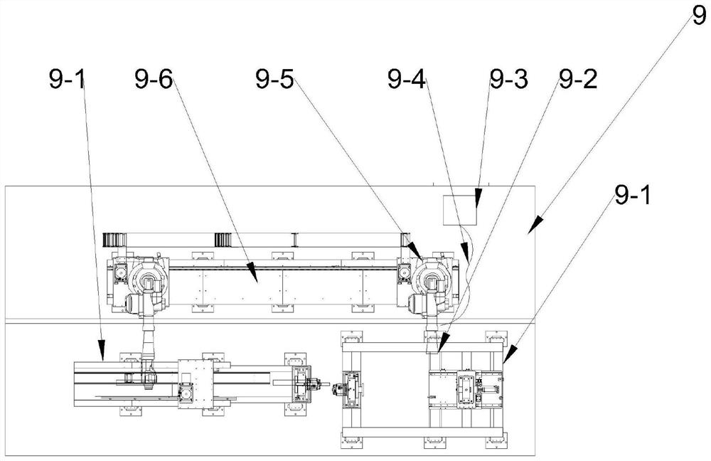 Flexible processing line for air chamber