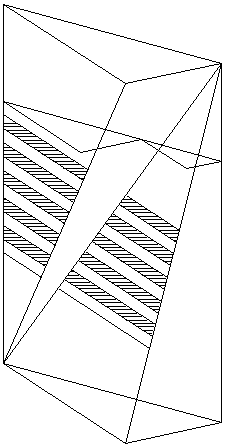 Processing technology for triangle-gemstone-shape unit plates of glass curtain wall