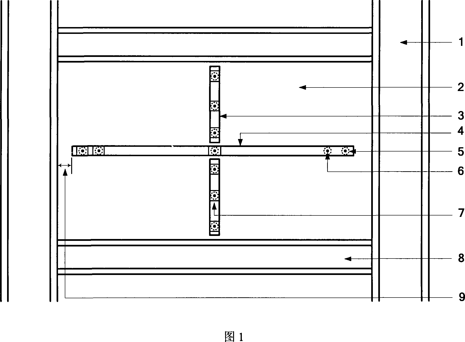 Sticking-free stiffening rib steel plate shearing force wall