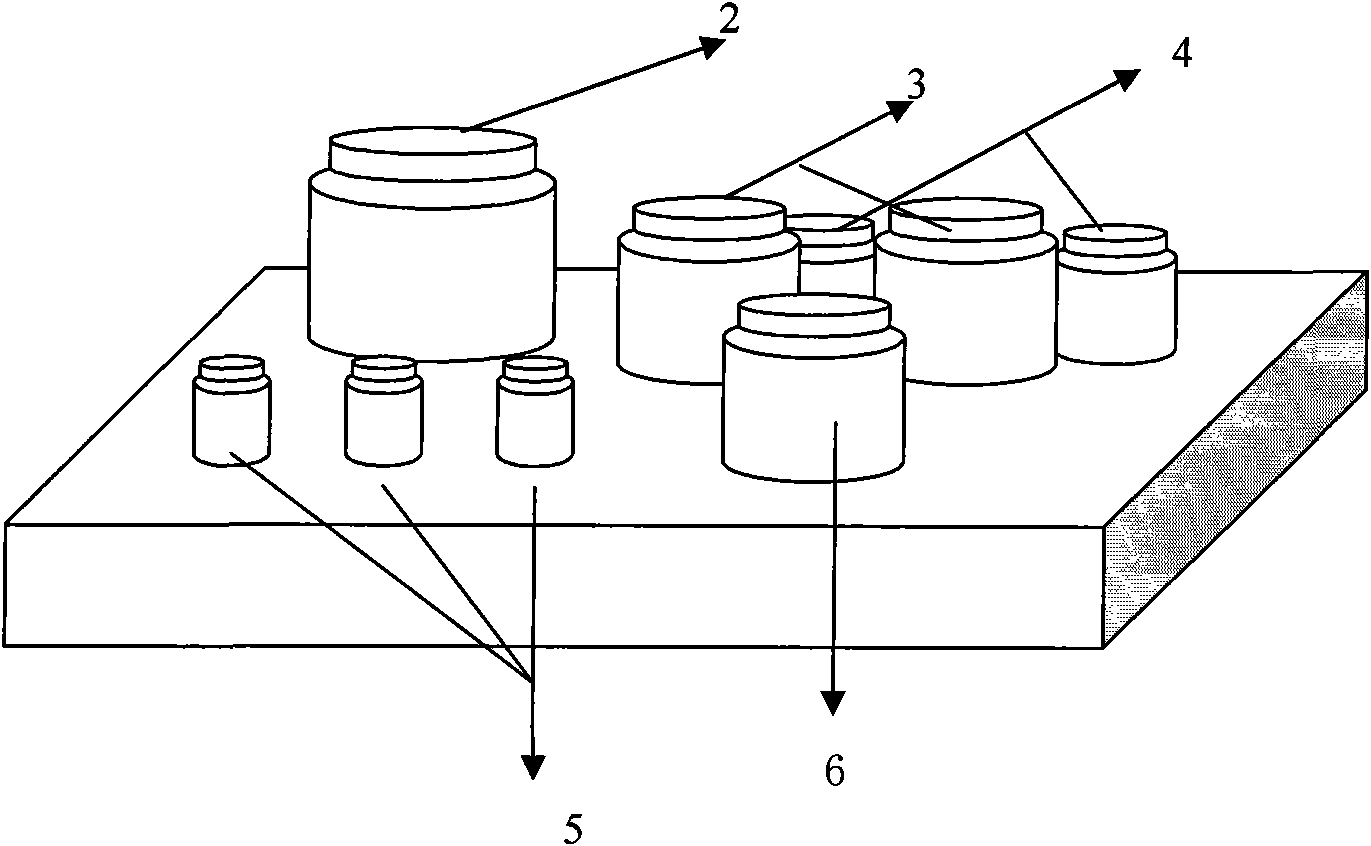 Integrated test reaction plate of five indicators of prenatal and postnatal care and kit