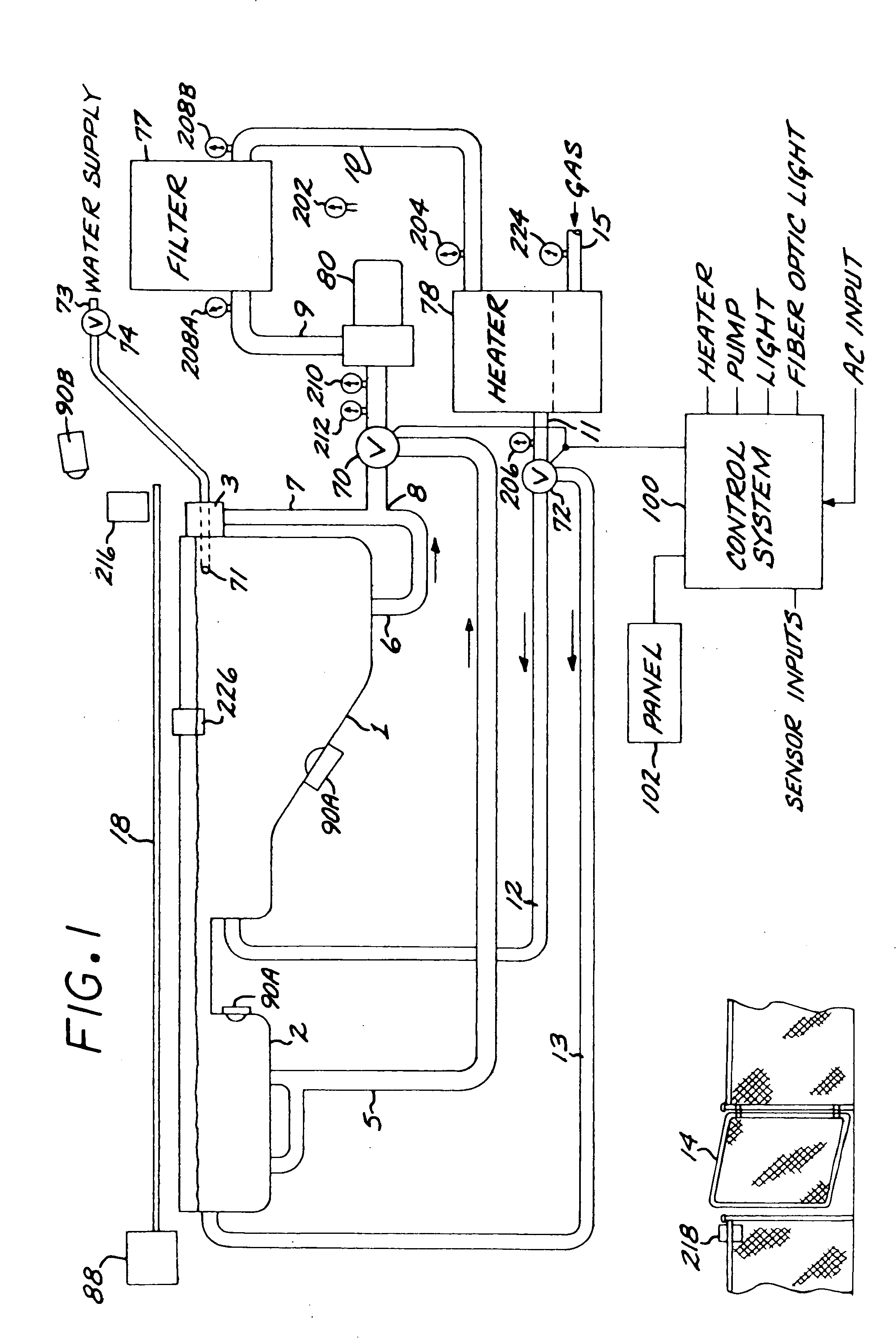 Controller system for pool and/or spa