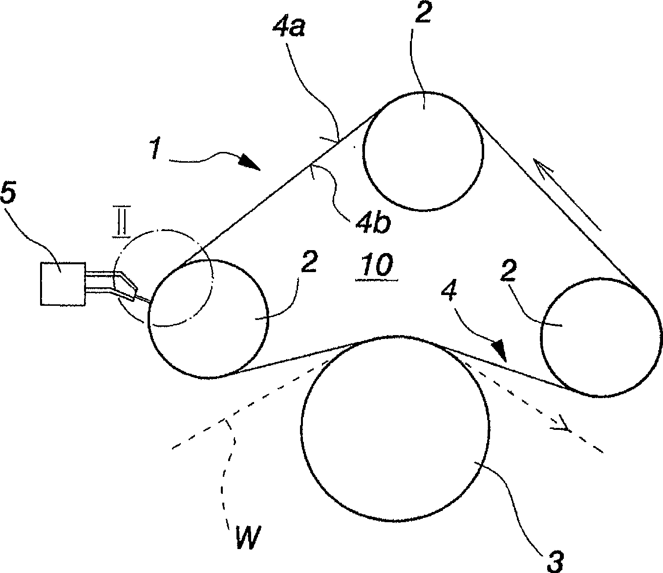 Steel strip repair welding method used in fiber breadth material machine