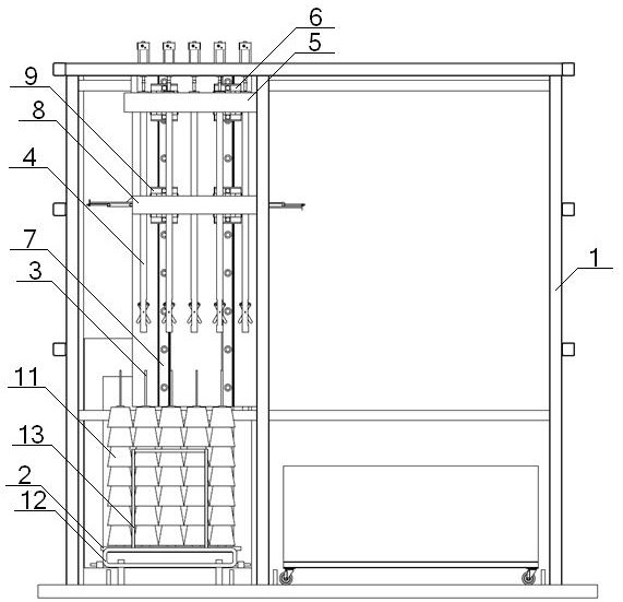 A centering and positioning device for automatic yarn unloading machine