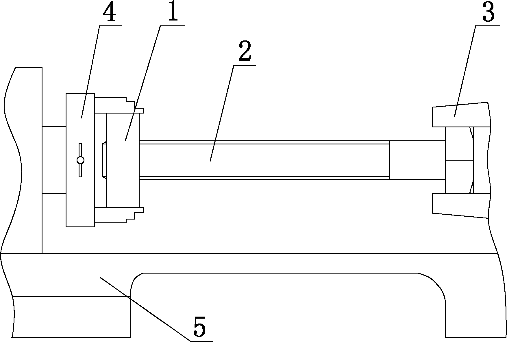 Lathe and method for processing external thread of screw