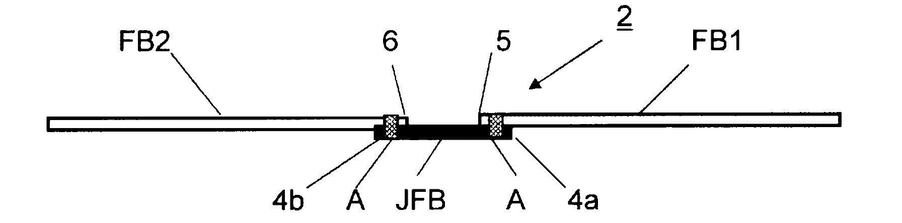 Fiber bundle with pieced part, process for producing same, and process for producing carbon fiber