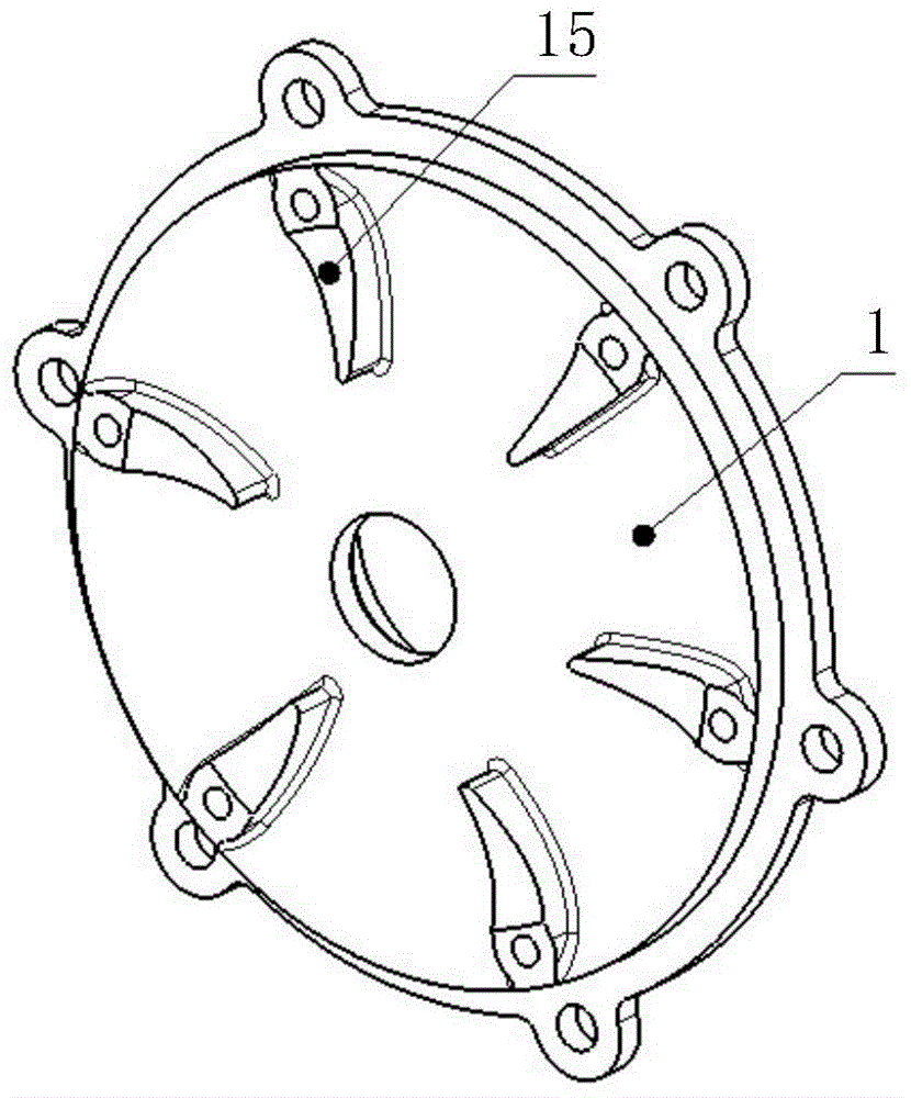 Wide-flow combined type two-stage supercharger gas compressor shell based on mixed pressure spreading