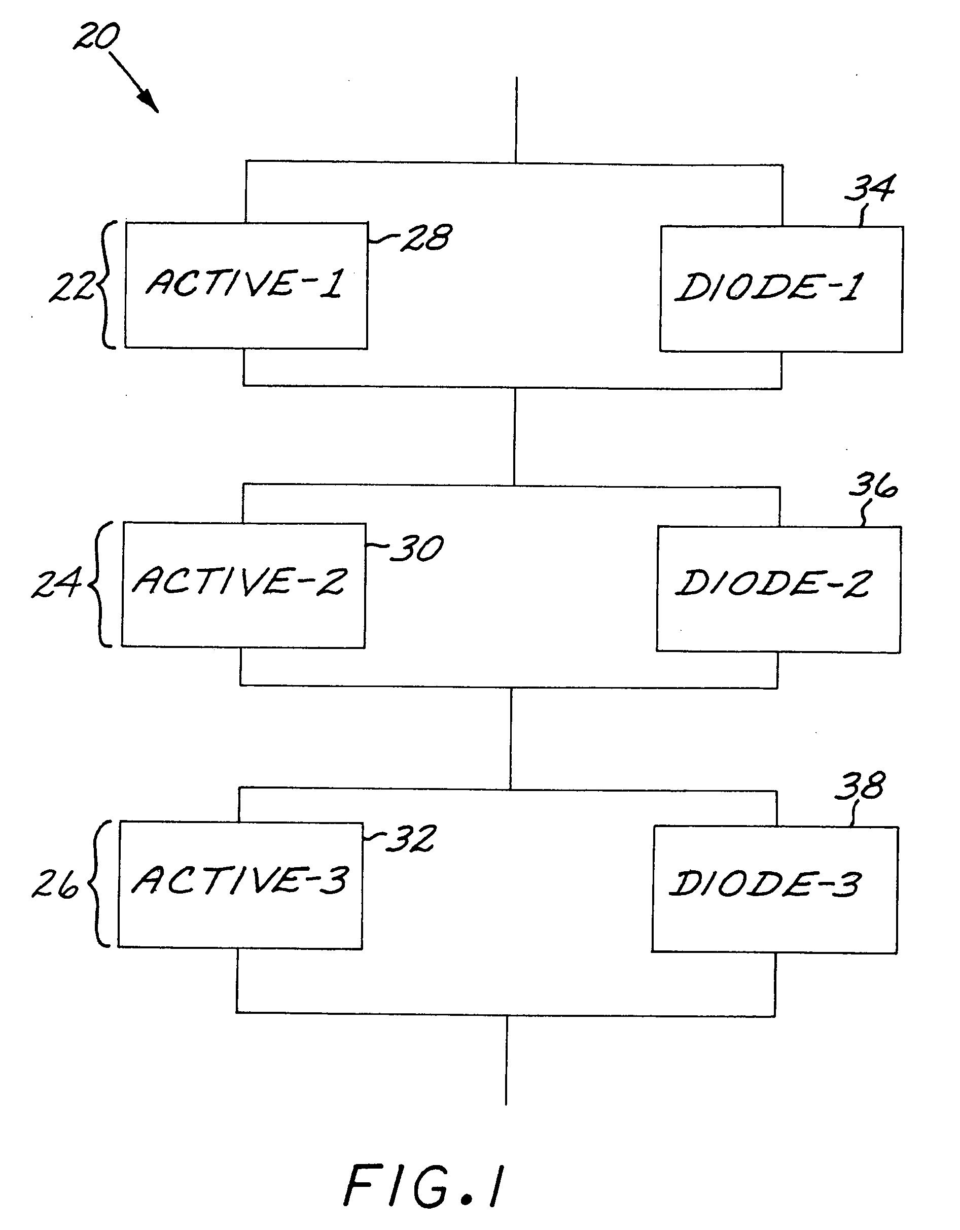 Solar cell array with isotype-heterojunction diode