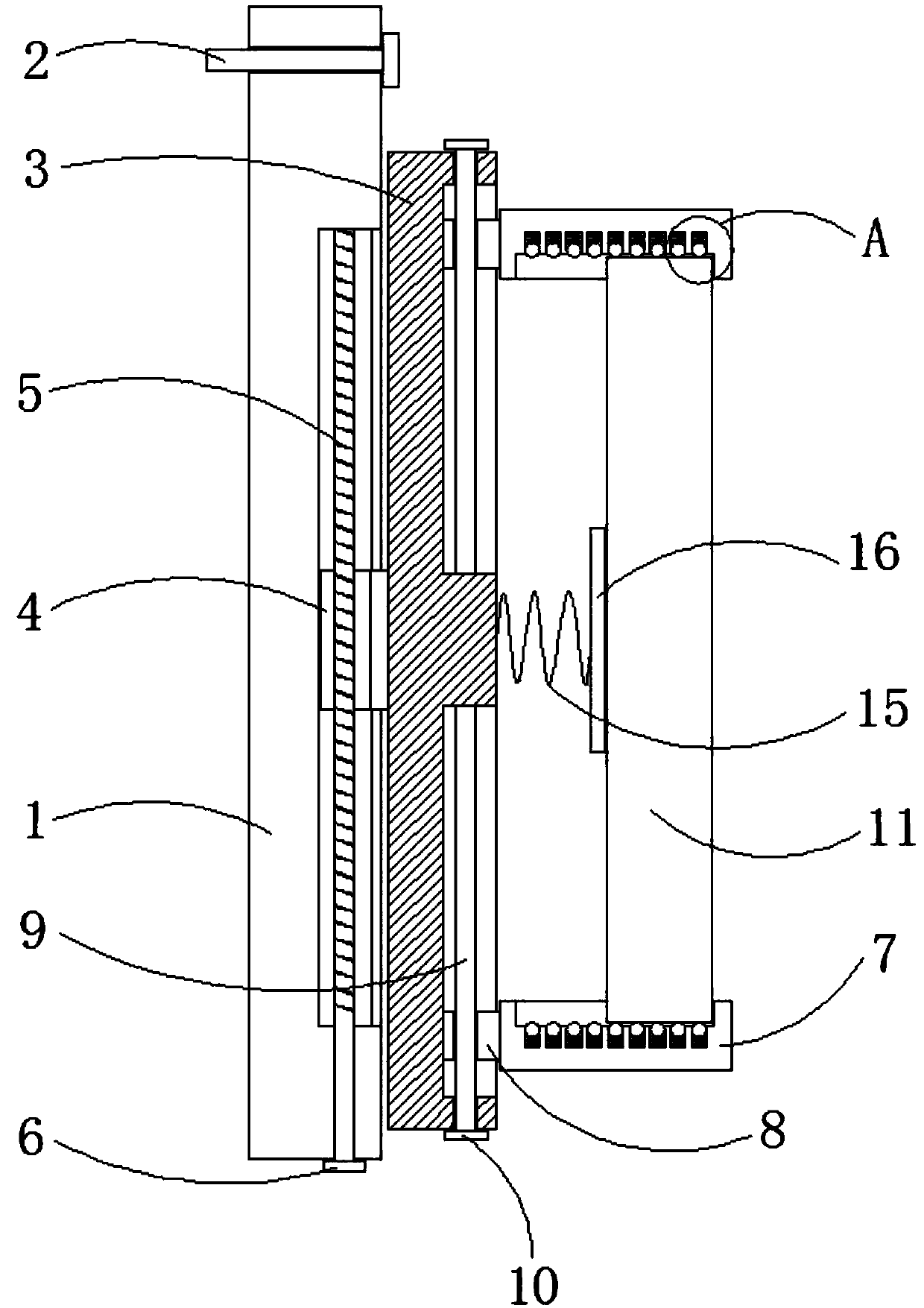 Sliding type computer display screen