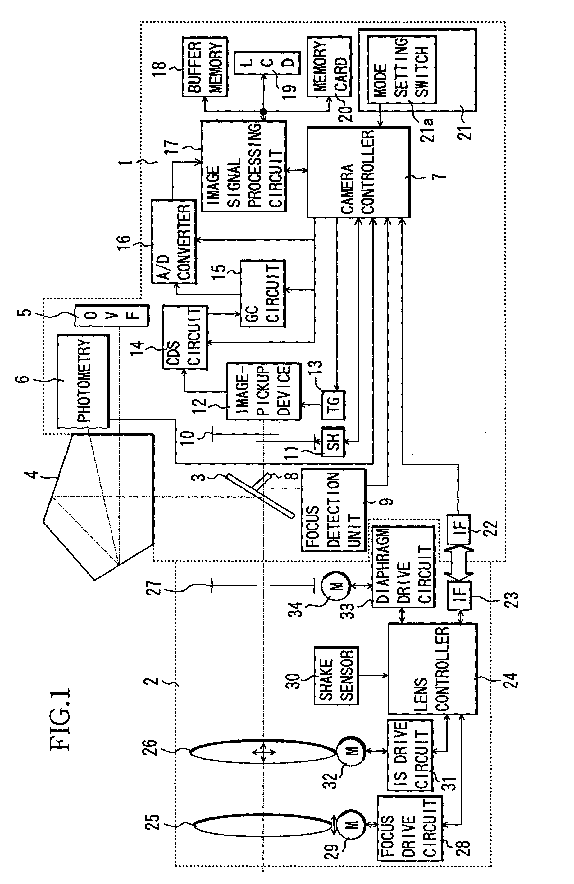 Camera and camera system capable of changing gain value and exposure time