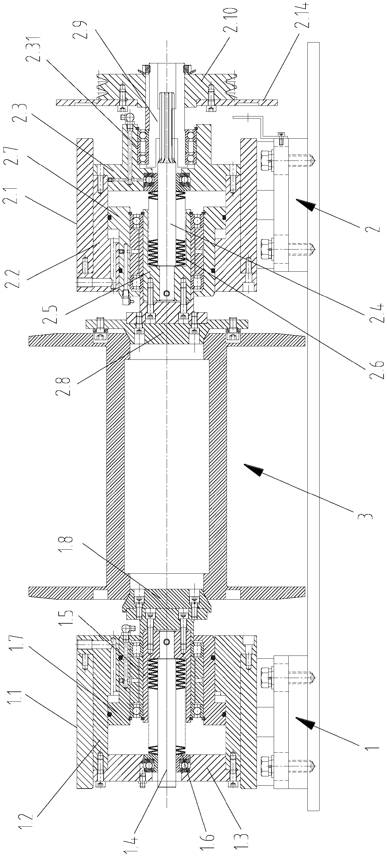 I-shaped wheel jacking device for water tank wire drawing machine