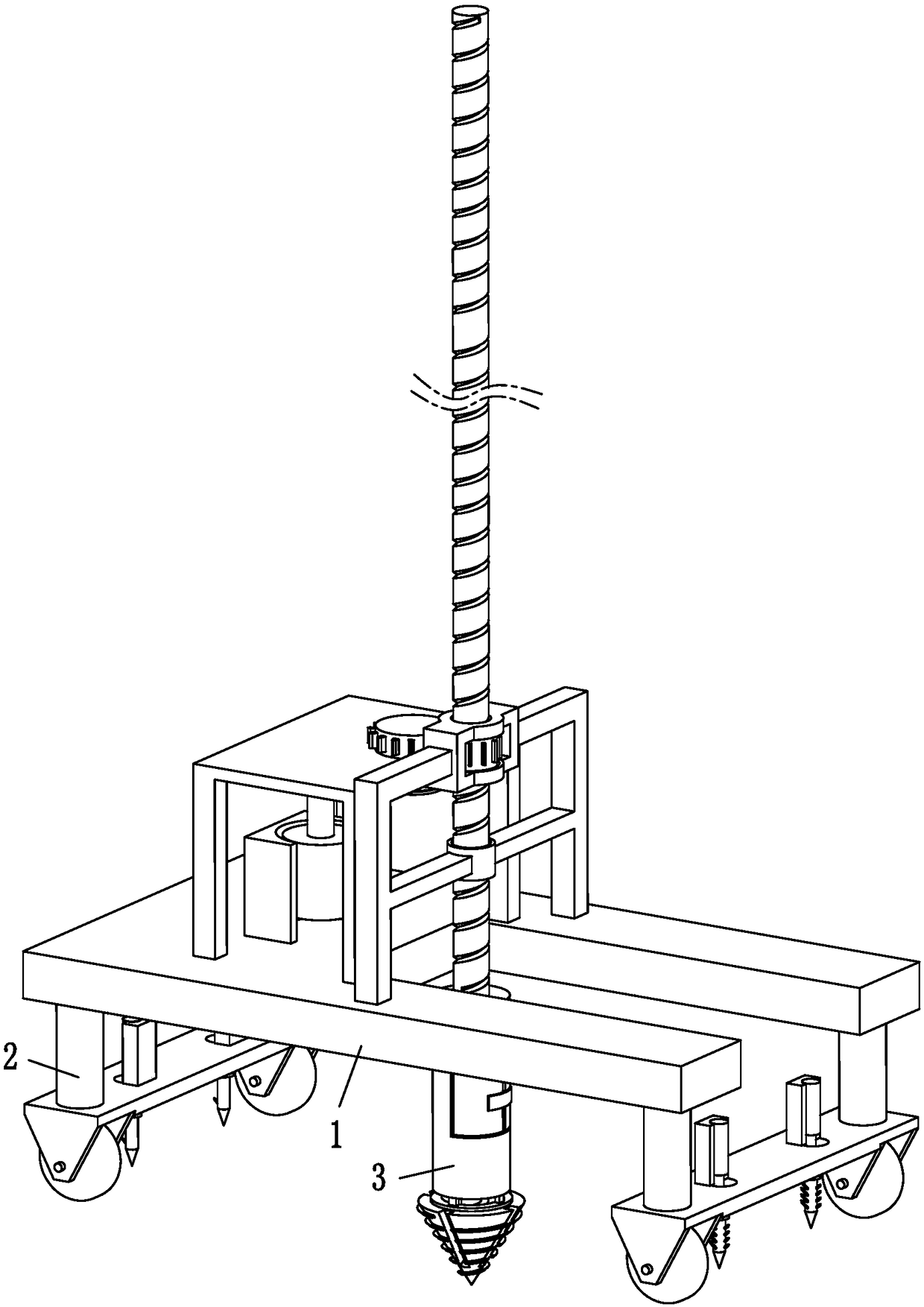 Detachable coal seam gas coal core sampling machine