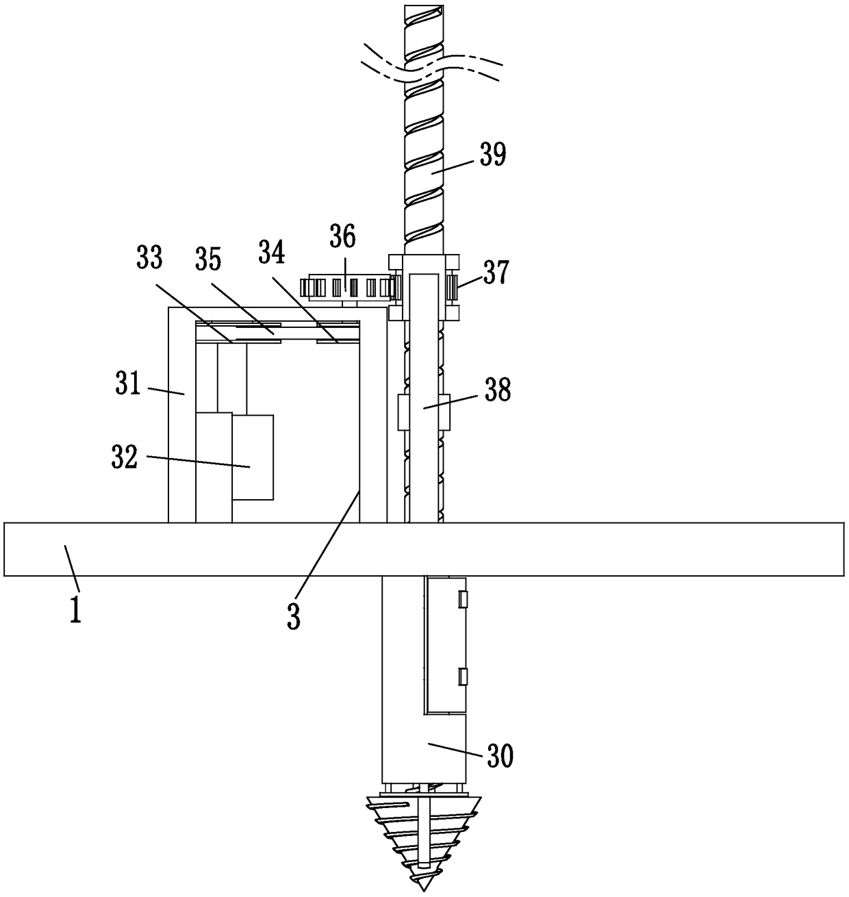 Detachable coal seam gas coal core sampling machine