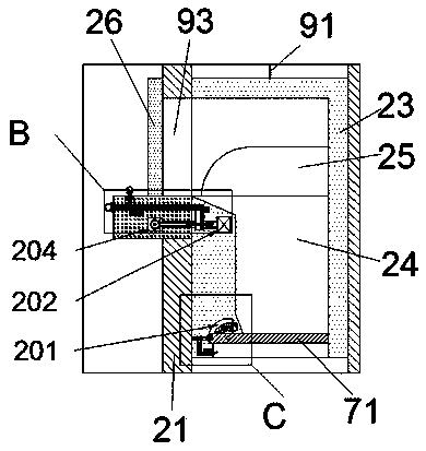 High-rise household garbage classification conveying device