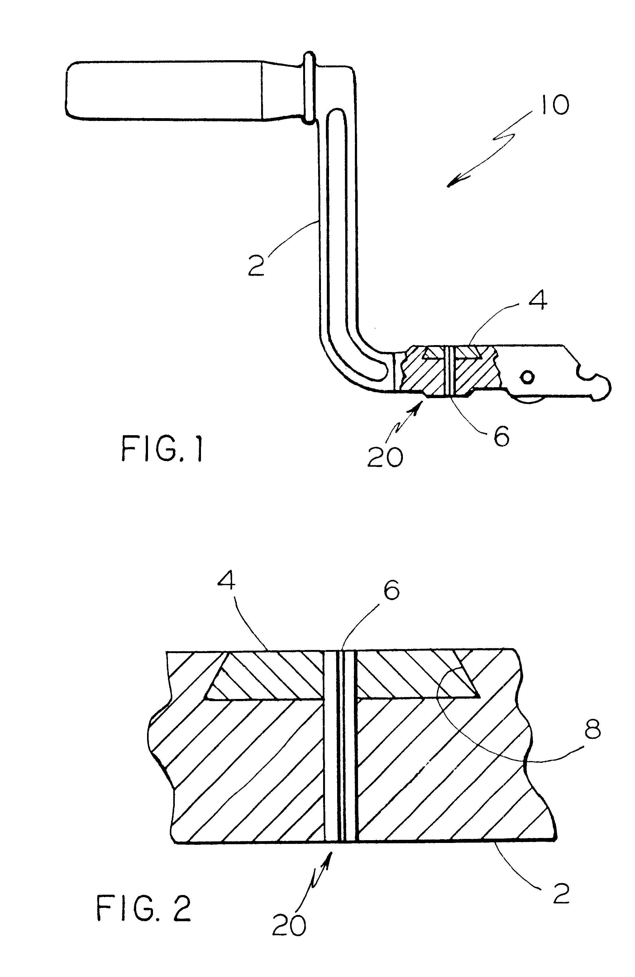 Locomotive brake valve handle with wear pad