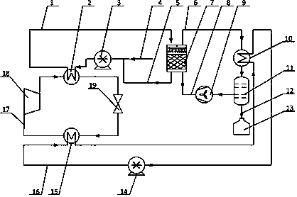 Single packed tower humidifying heat pump-type solution concentrating system and method