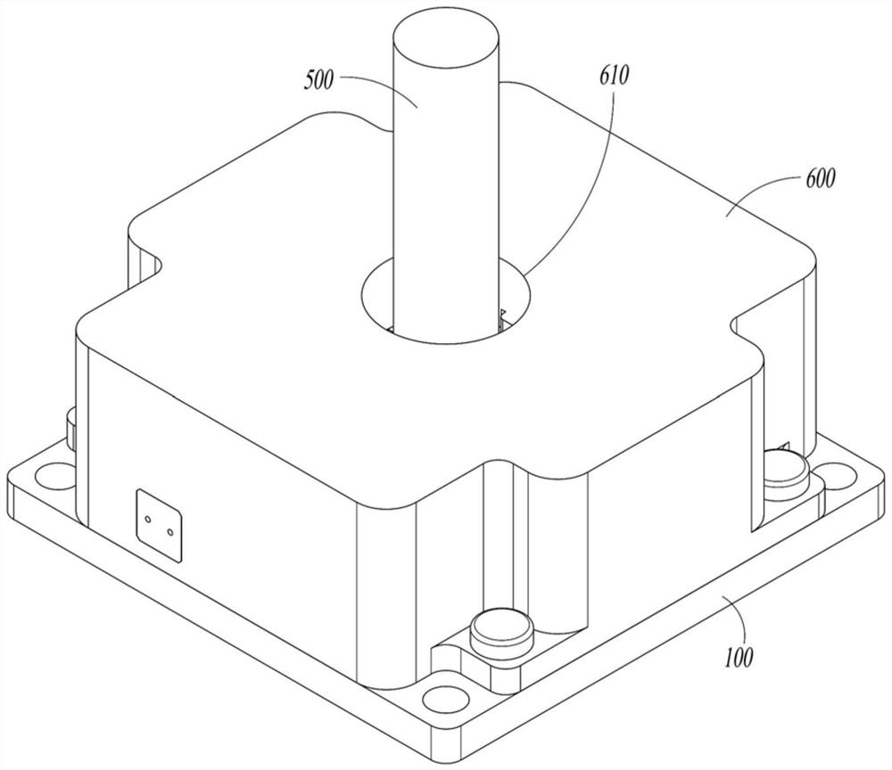 Lock release device and spacecraft