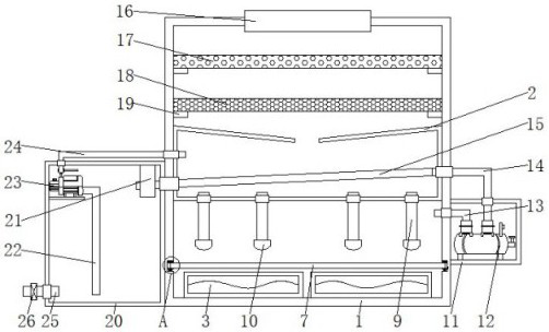 Evaporator for wastewater evaporation