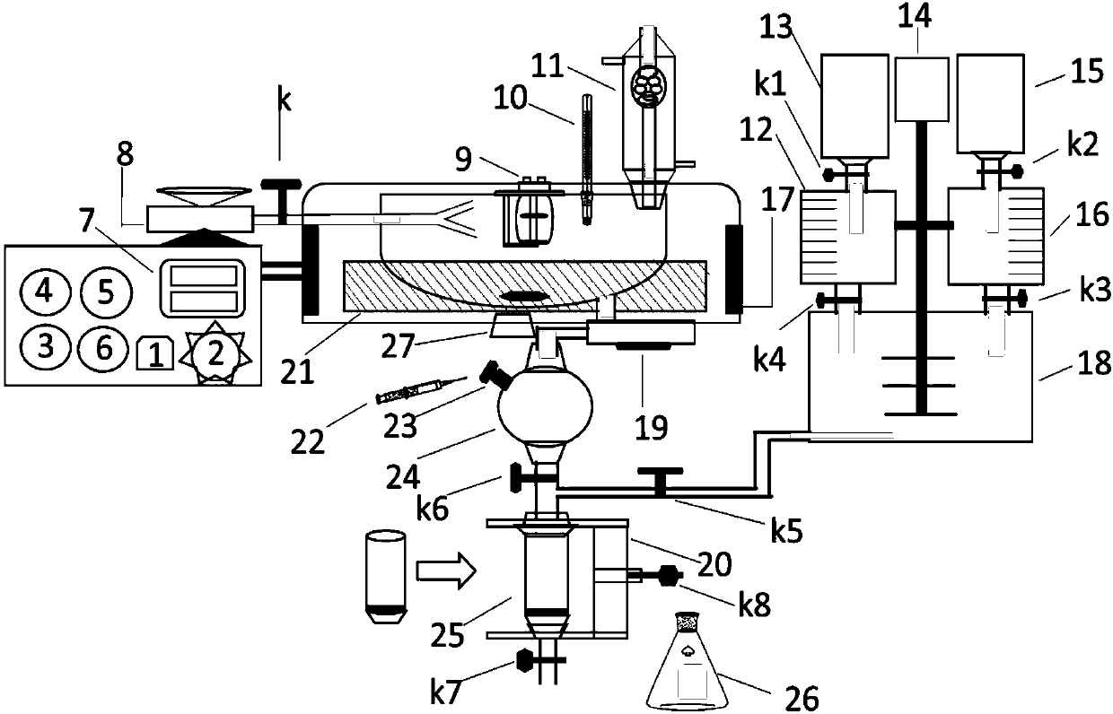 Organic chemical synthesis reactor capable of being integrally operated