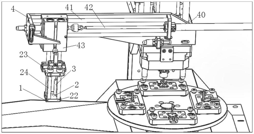 An automatic identification system for motor long and short shafts, a riveting machine and an automatic identification method