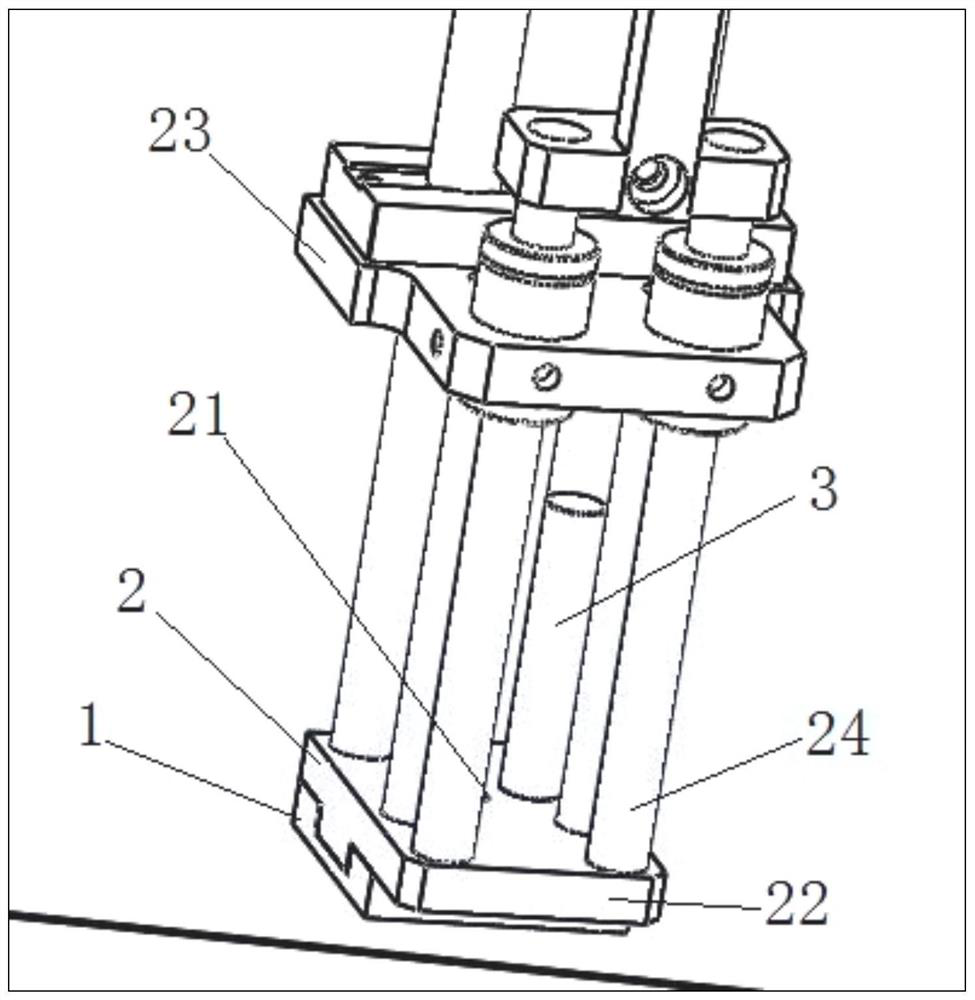 An automatic identification system for motor long and short shafts, a riveting machine and an automatic identification method