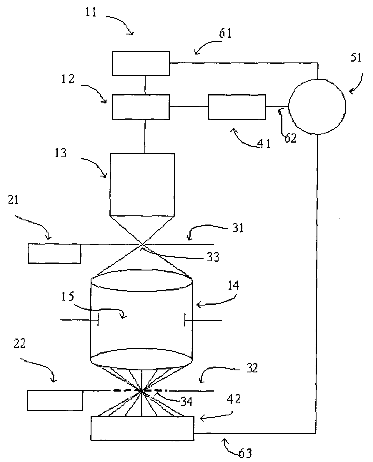 Real-time measuring device and method for wave aberration