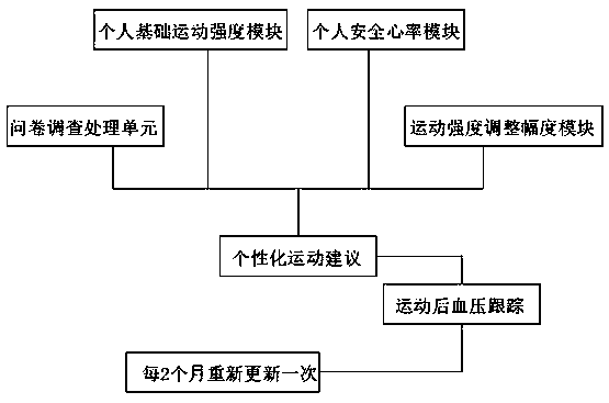 Exercise risk assessment system for elder