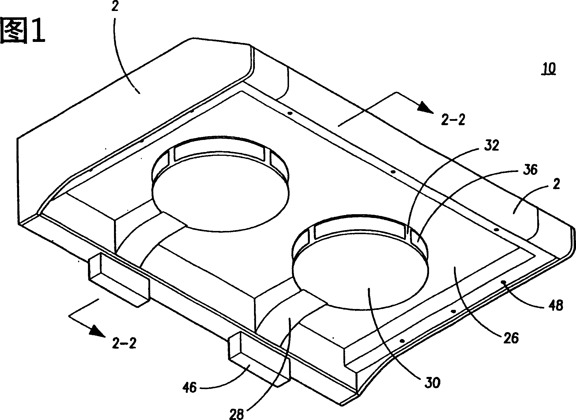 Double - motor kitchen fumes exhausting hood with peripheral air inlet