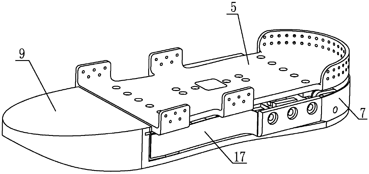 A dual-range three-dimensional force detection device for exoskeleton or biped robot