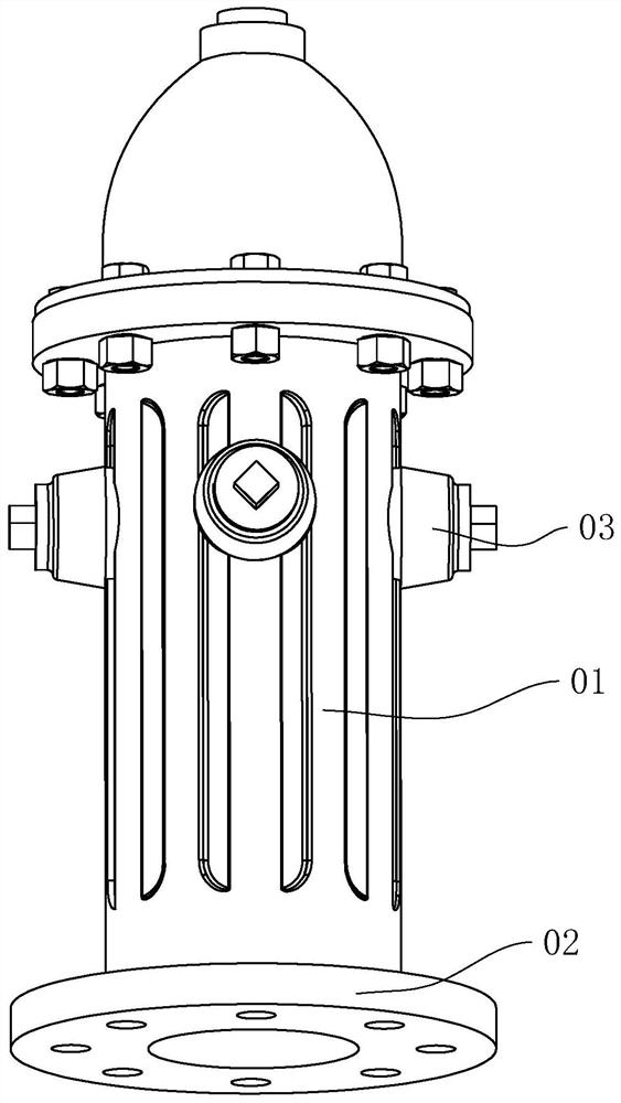 Fire hydrant water pressure detection device