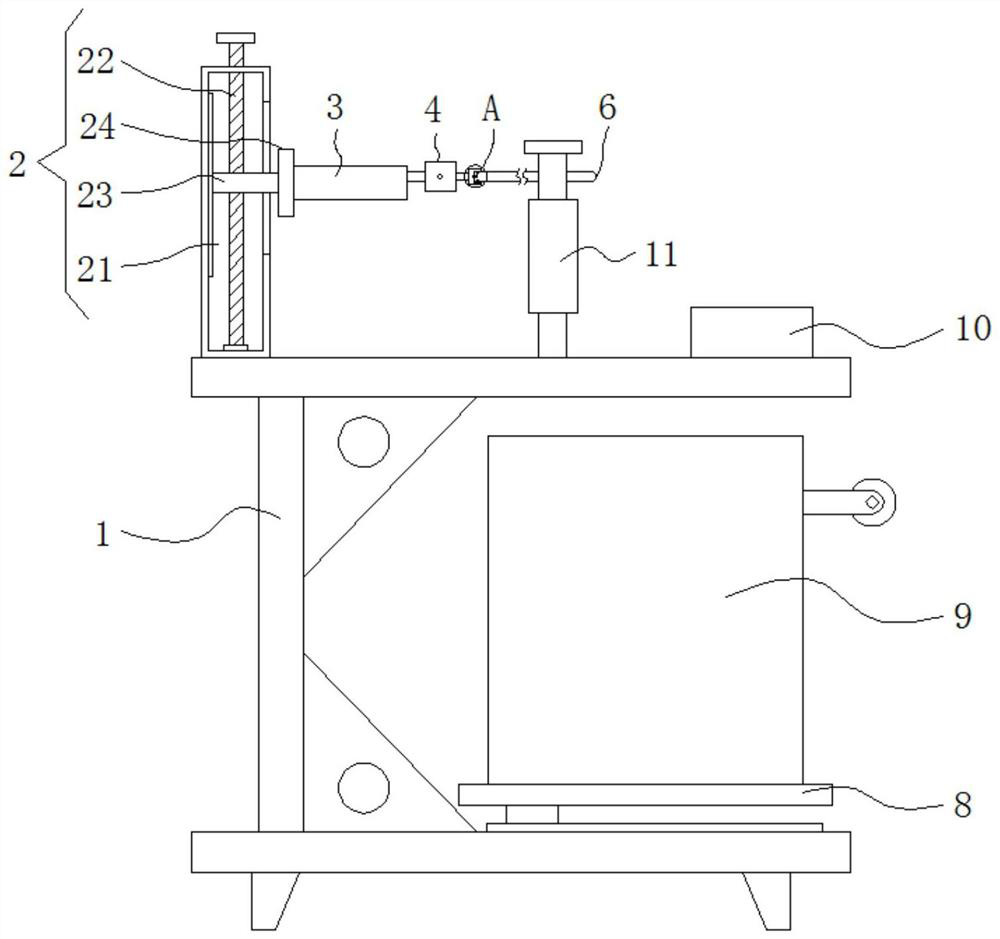 A kind of emetic device for nursing in emergency department